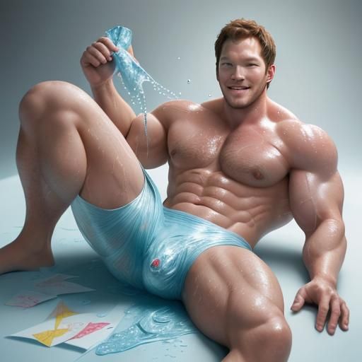 Shirtless Bodybuilder Papercraft in 8K