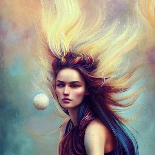 Volleyball Player in Anna Dittmann Style