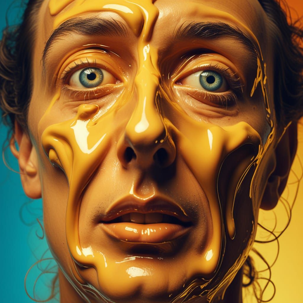 Surreal Dreamscapes: A Shrunken Figure's Emotional Turmoil