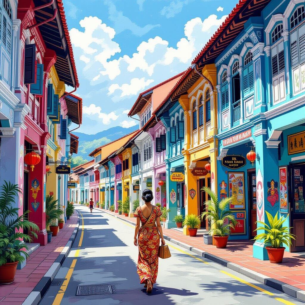 George Town, Penang: Vibrant Street Scene
