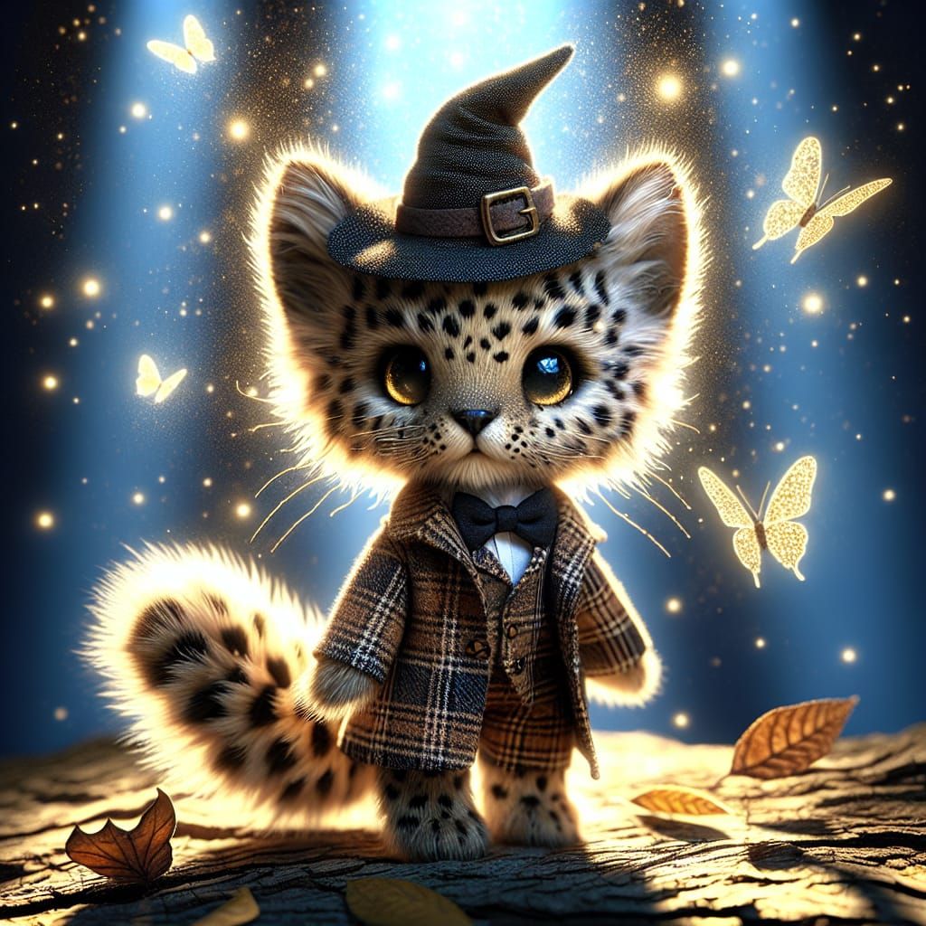 Leopard Witch Creature Controls Elements in Enchanted Forest
