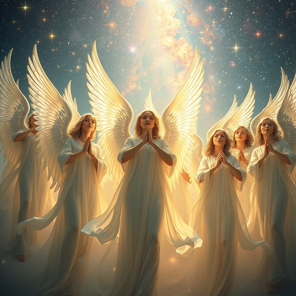 Celestial Choir of Angels in Baroque Style