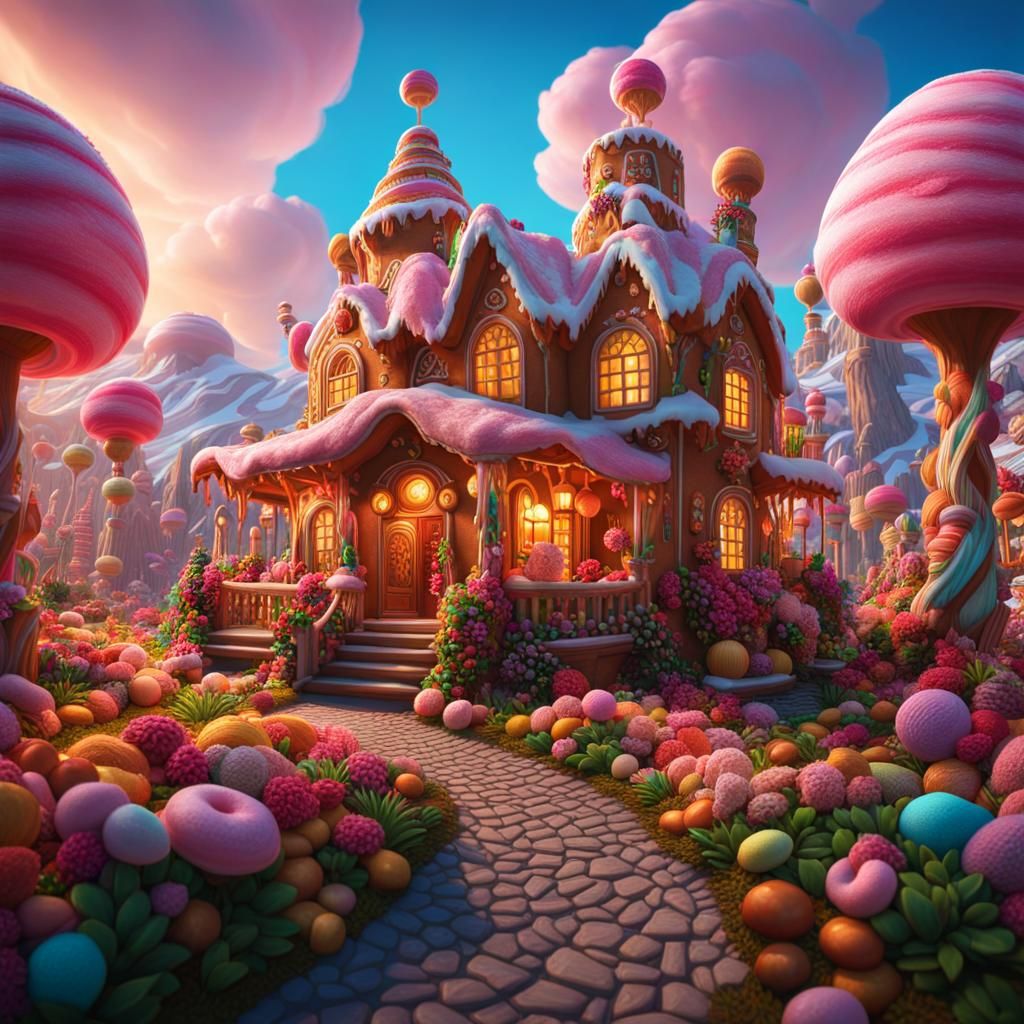 Vibrant Dessert Realm: A Sweet Wonderland