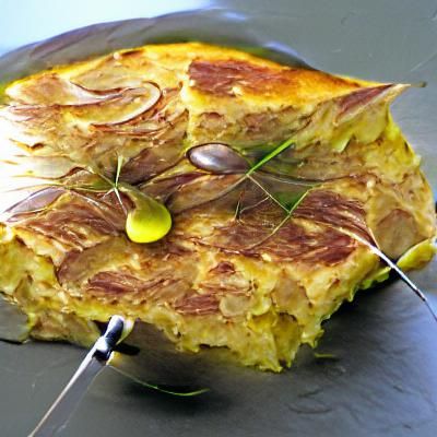 Spanish tortilla with onion