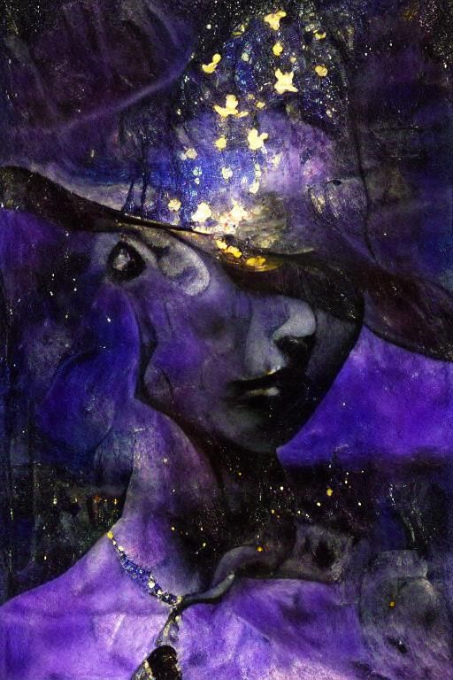 Abstract Painting with Bold Brushstrokes