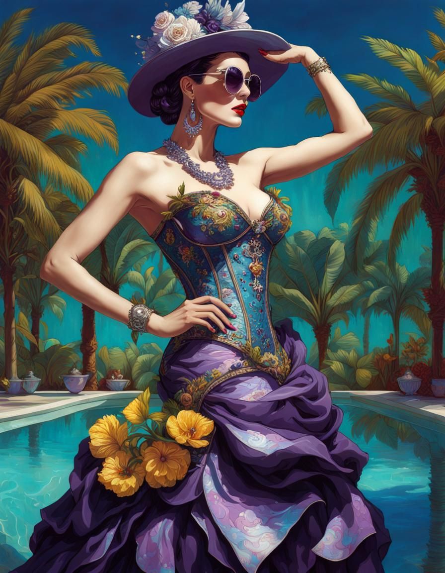 Rococco Fashion Dress