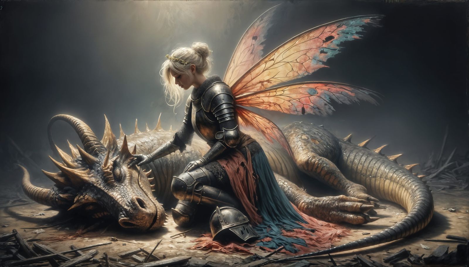 Mourning Fairy on a Tenebrist Battlefield