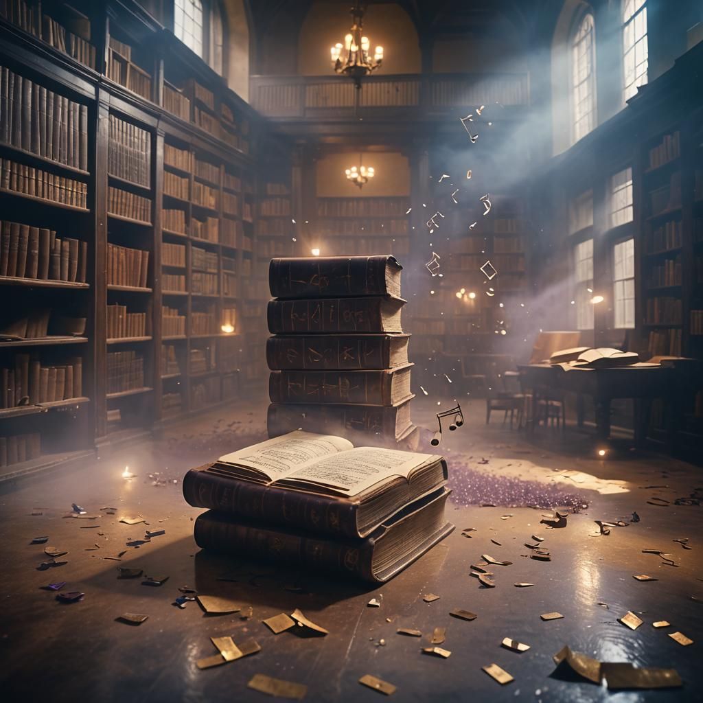 Enchanted Book Unleashes Music in Abandoned Library
