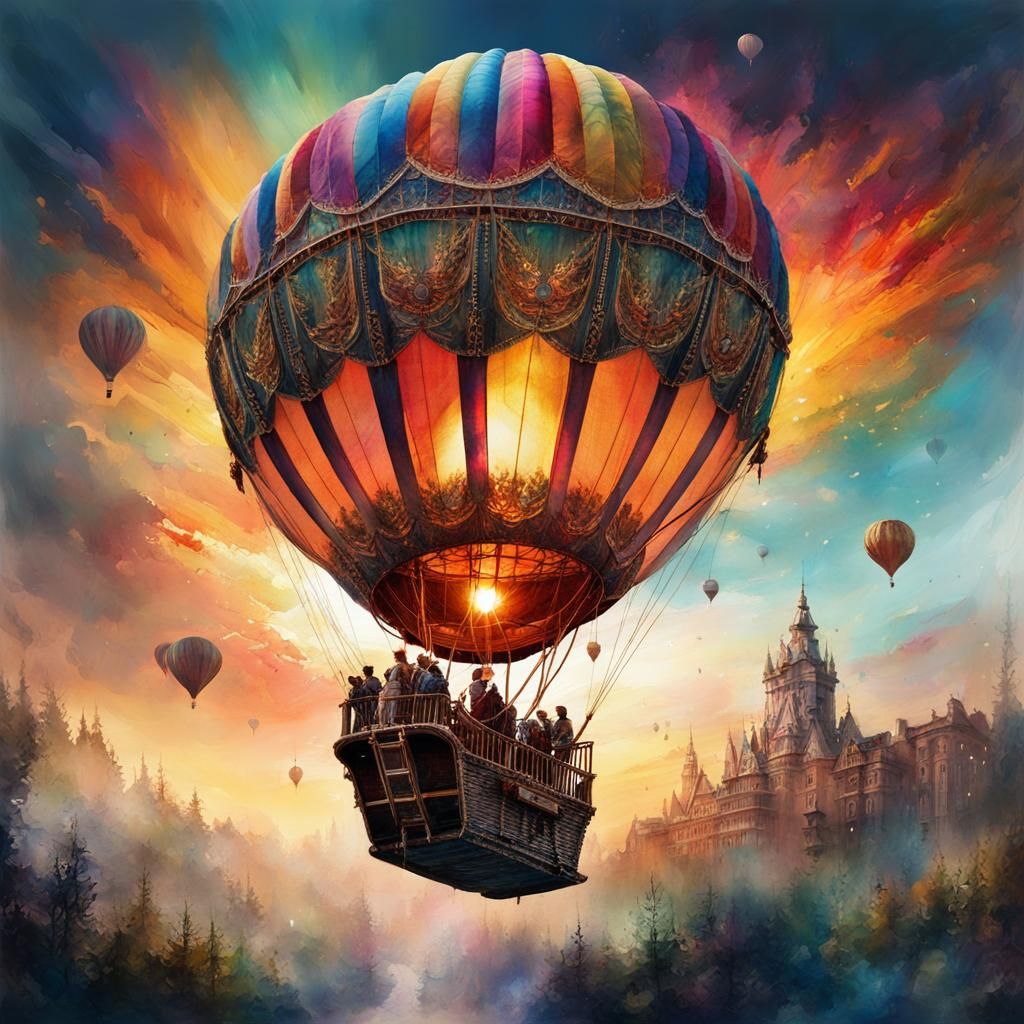 Heißluftballon-Fahrt
