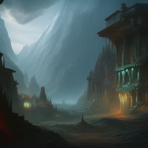 Carmelian Fantasy Concept Art in Deep Color