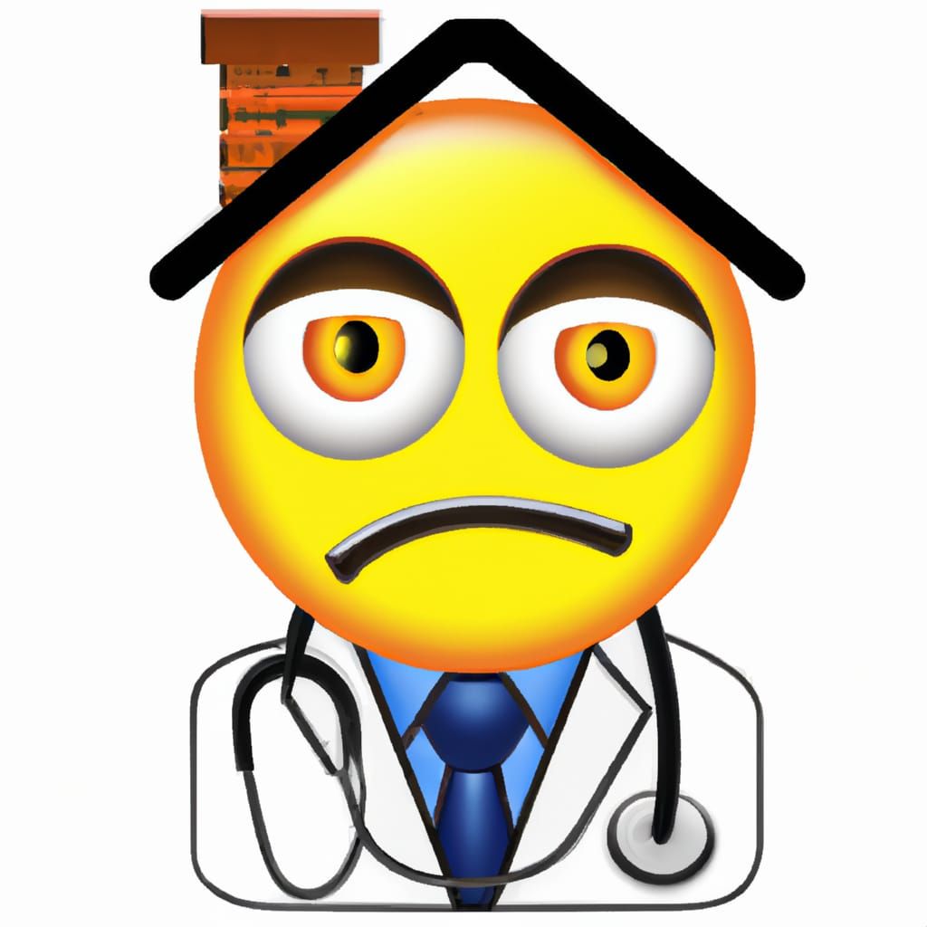 Emotive Dr. House in Cartoon Emoji Style