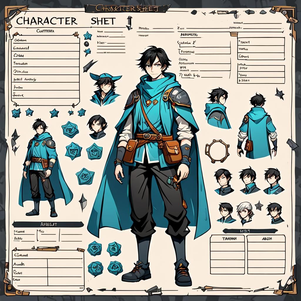 AI Generated Character Sheet