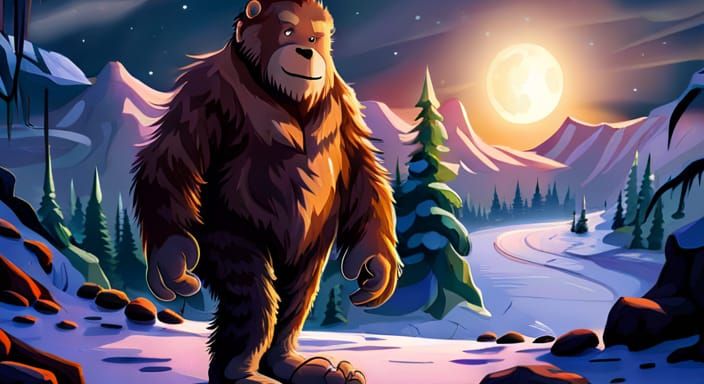 AI Image of Big Foot in the Wilderness
