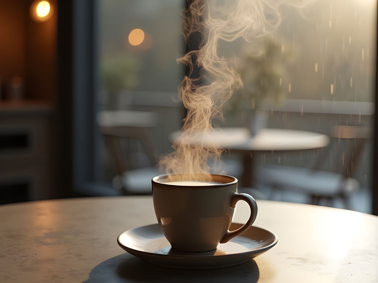 Rainy Day Coffee: Minimalist Scandinavian Design