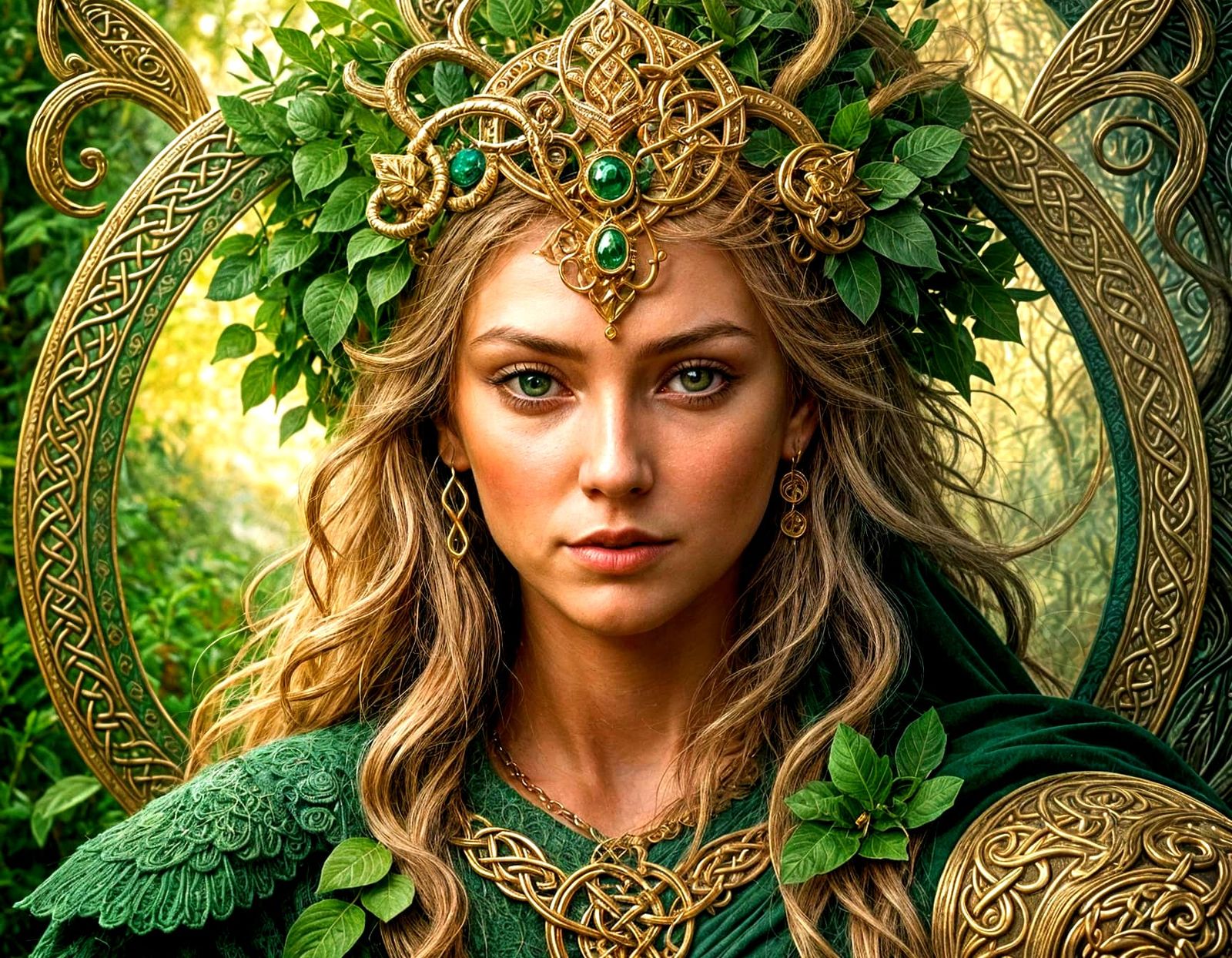 Celtic Deity Portrait: Hyperdetailed Fairytale Masterpiece