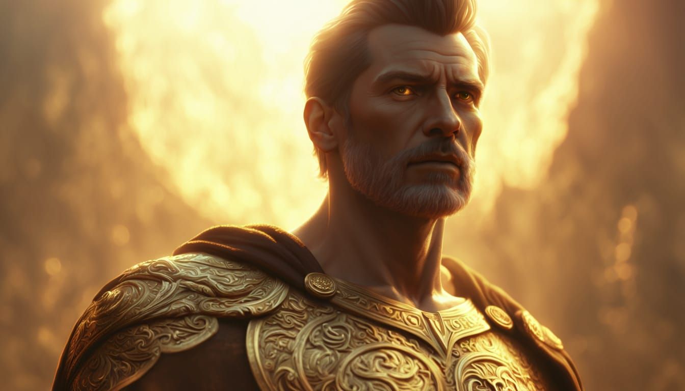 Heroic Figure Shines in Vibrant Chiaroscuro