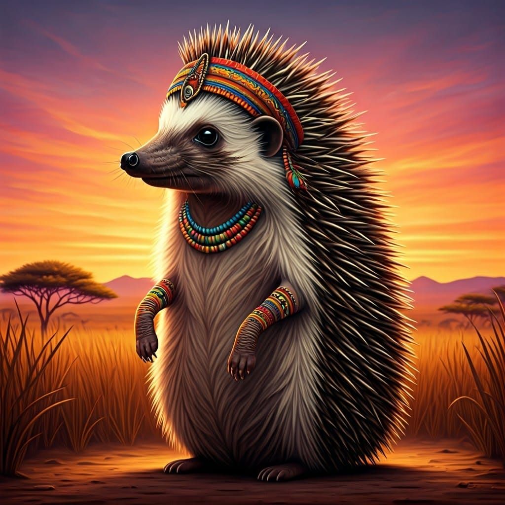 HedZeb, has tribal instincts, pretty nifty with making beads...