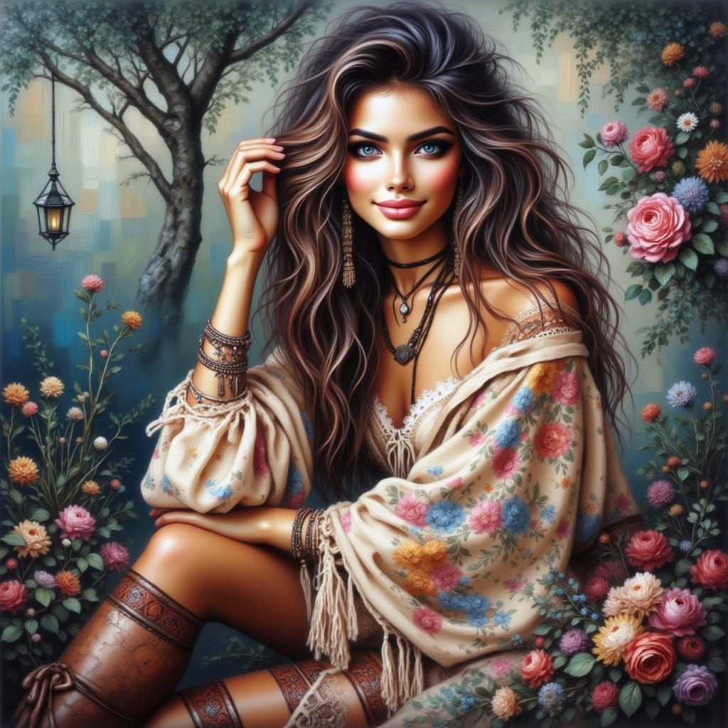 Elegant Portrait of a Beautiful Woman