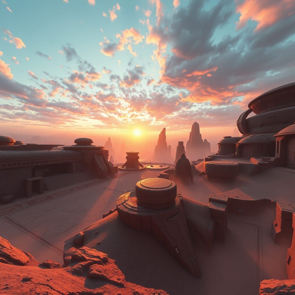 Breathtaking Futuristic VR Landscape