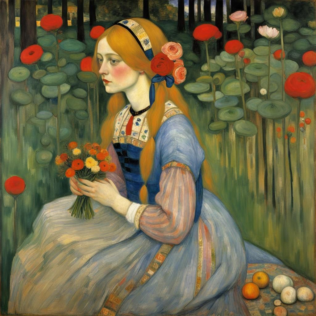 Inspired by Klee, Klimt, Renoir and Botticelli