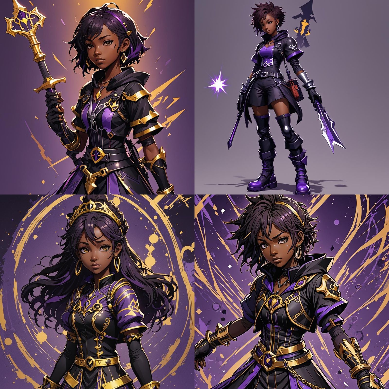 Teenage Girl in Kingdom Hearts Anime Style