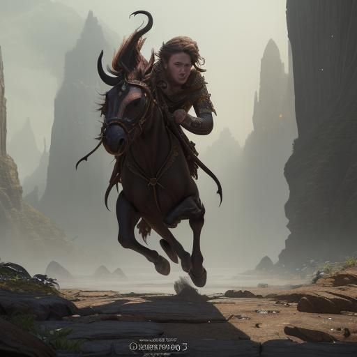 Buddy the Elf Running Full Sprint in Detailed Matte Painting