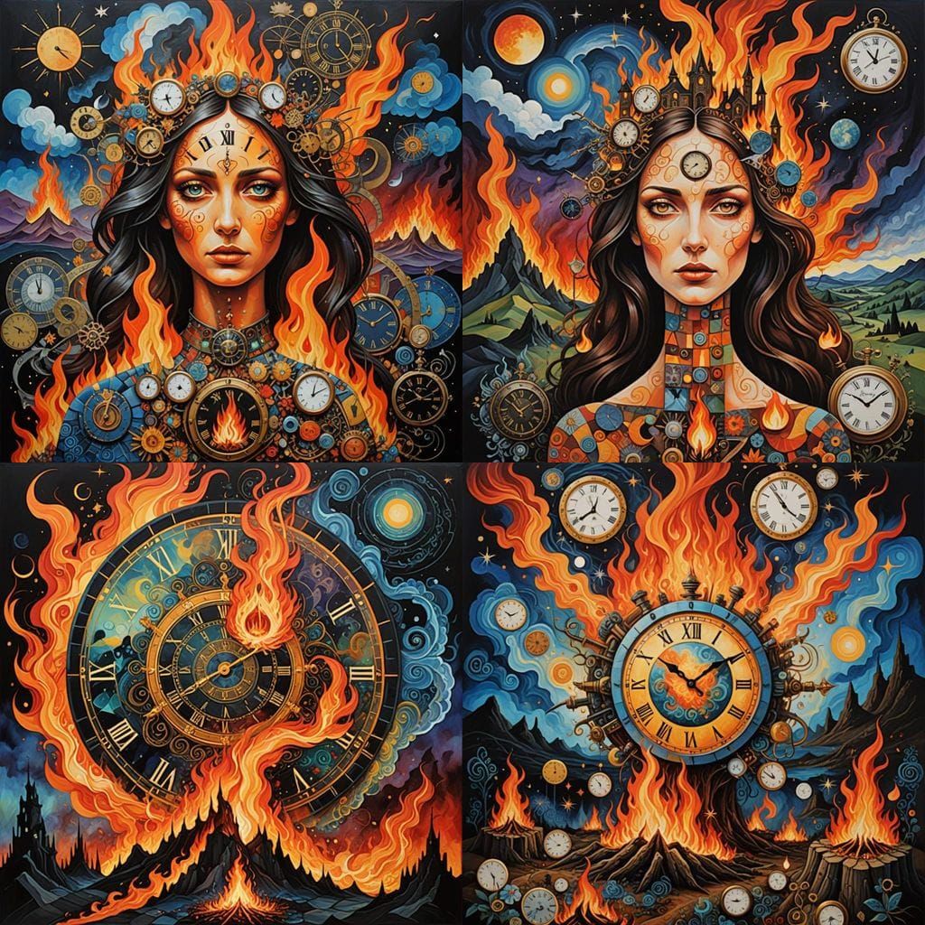 Ephemeral Existence in a Mosaic of Madness