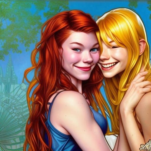 Mary Jane Watson and Gwen Stacy