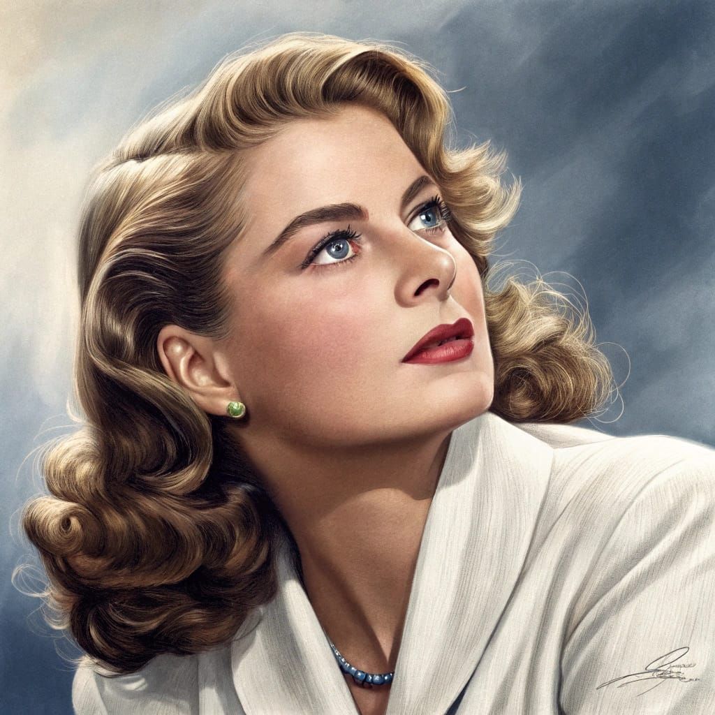 Classic Hollywood Portrait of a Woman