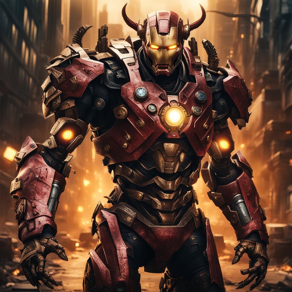 Cyborg Demon in Post-Apocalyptic Setting