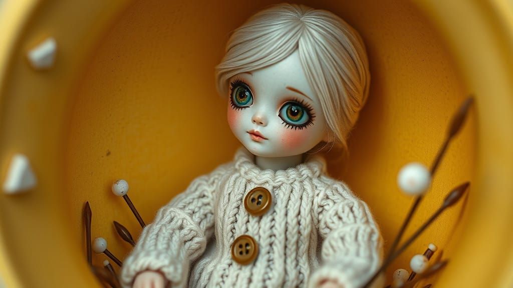 Ethereal Doll in Whimsical Nook
