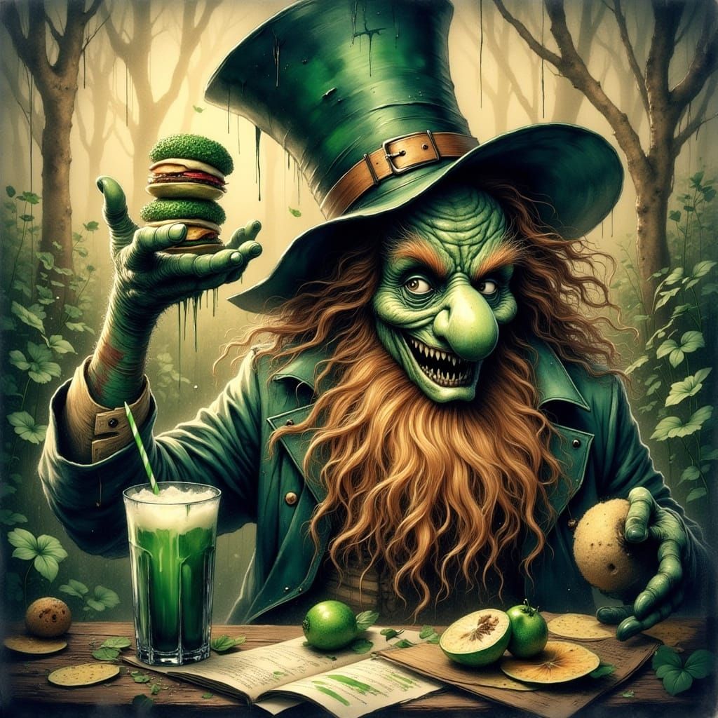 Gothic Portrait of a Haunted Irish Woman