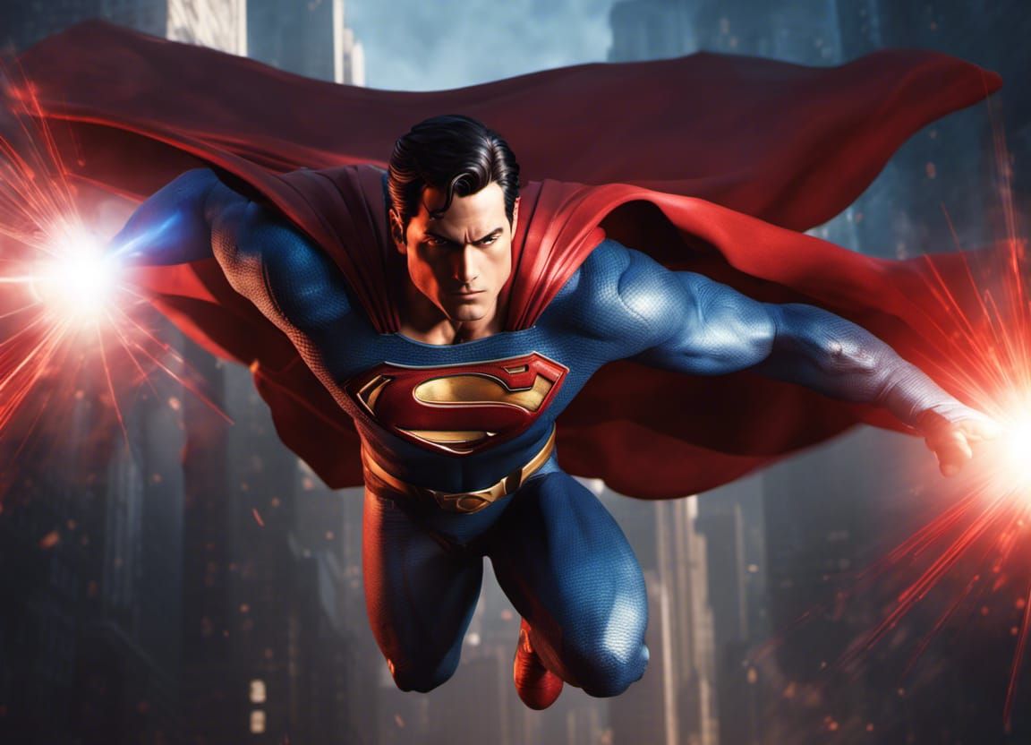 Superman Unleashes Laser Vision: Hyperdetailed Artstation Co...