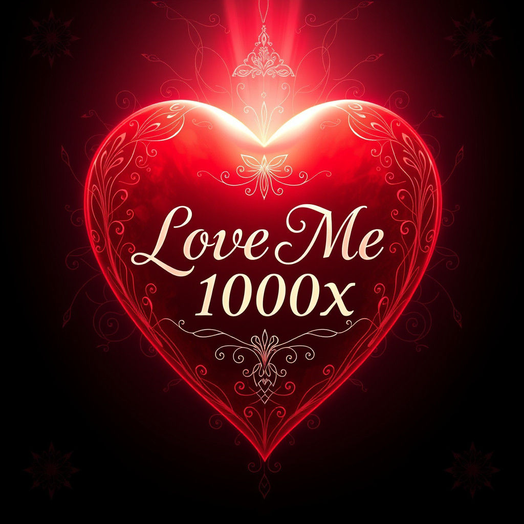 Garnet Heart with Sacred Geometry, Detailed Matte Painting