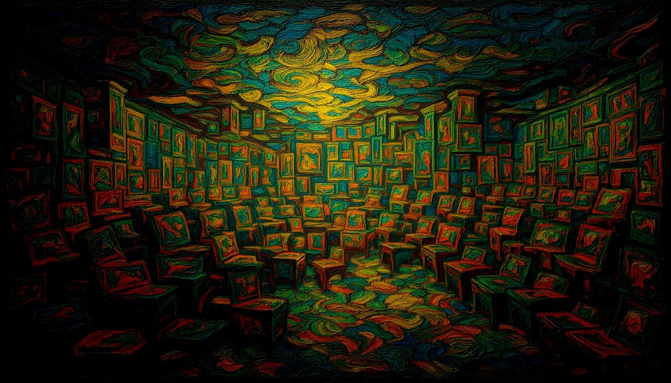 Chrono-Impressionist Scene With Evolving Objects and Shiftin...