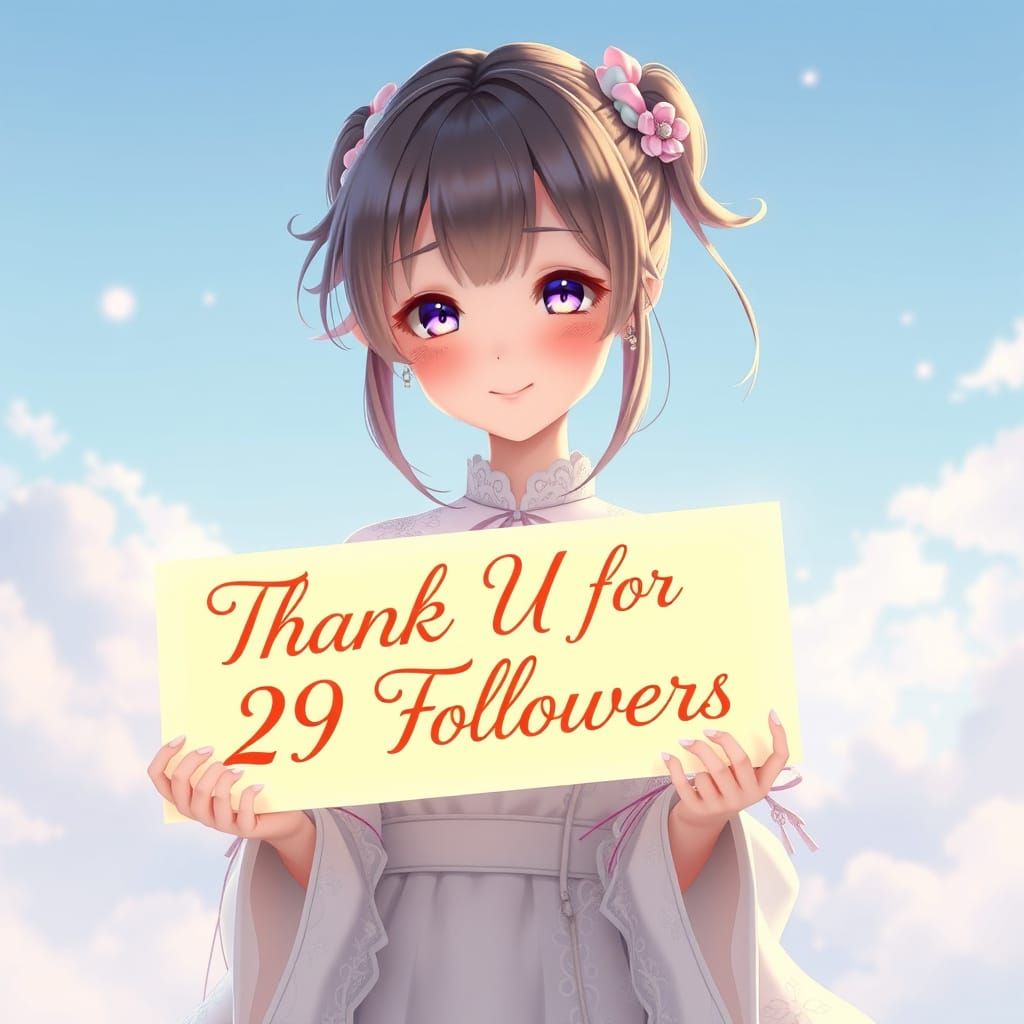 Gentle Anime Girl Gratitude