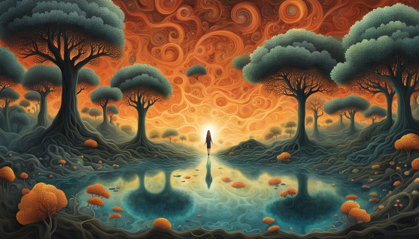 Surreal Collage in Bio Art Style