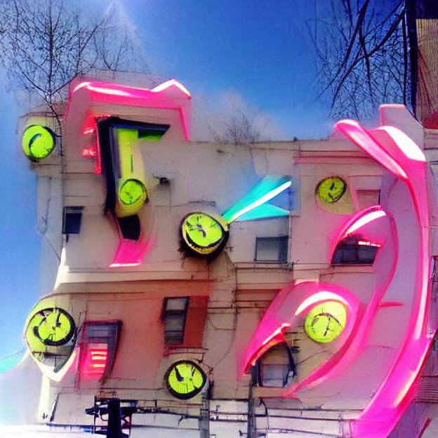 Neon Clocks Strike Thirteen