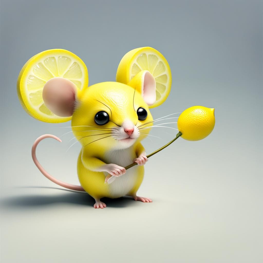 Whimsical Lemon Mouse Mashup