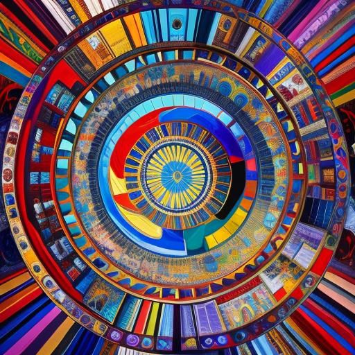 Circus Scene in Pre-Raphaelite Brotherhood Style