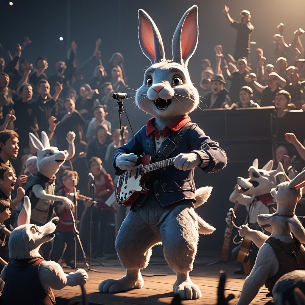 Nu Pogodi Rabbit and Wolf Concert in Russia