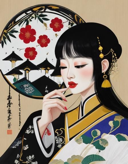 Woman in the Style of Wu Guanzhong