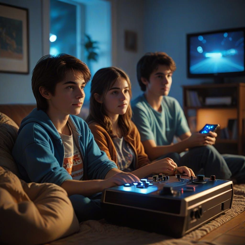 Atari Game Night: 1980s Nostalgia in Digital Art