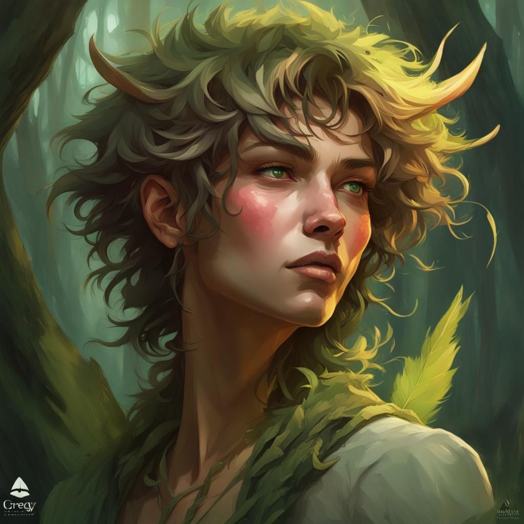 Master of the Forest: Hyperdetailed Concept Art Portrait