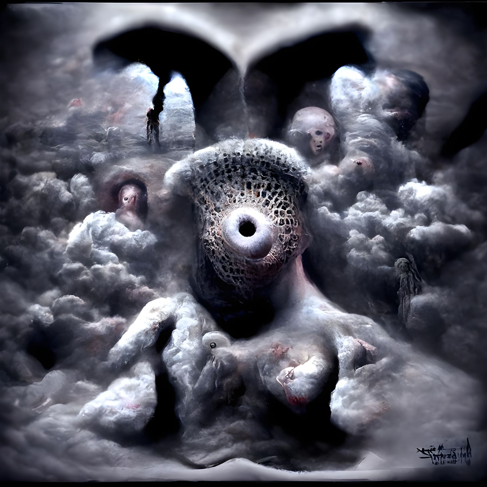 Biblically Accurate Angel in Surreal Style