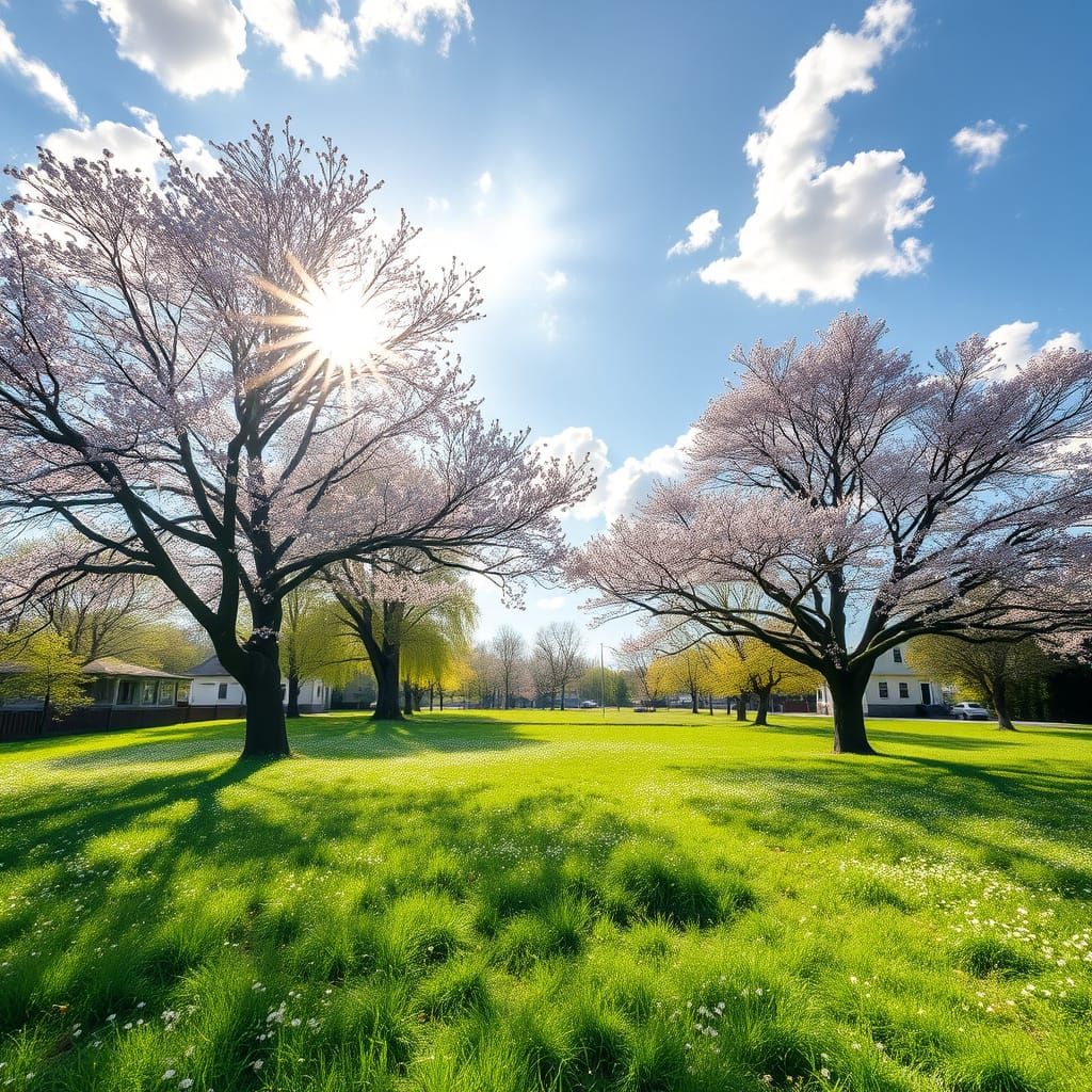 Celestial Spring Awakening in Vibrant Colors