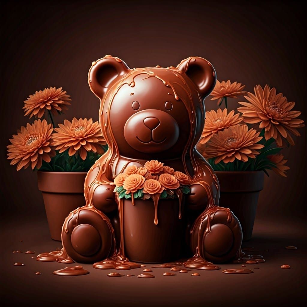 Chocolate brown bear