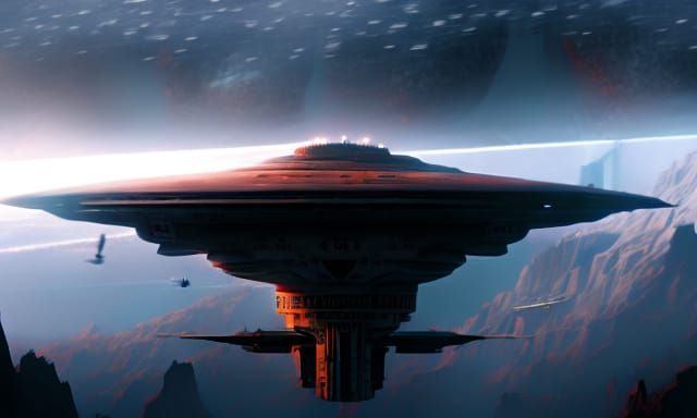 USS Enterprise in Deep Space: Digital Matte Painting