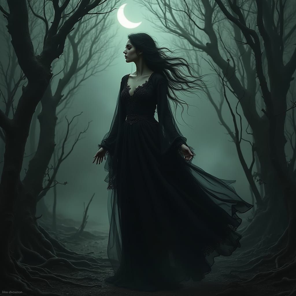 Enigmatic Mistress of the Dark Mystical Realm