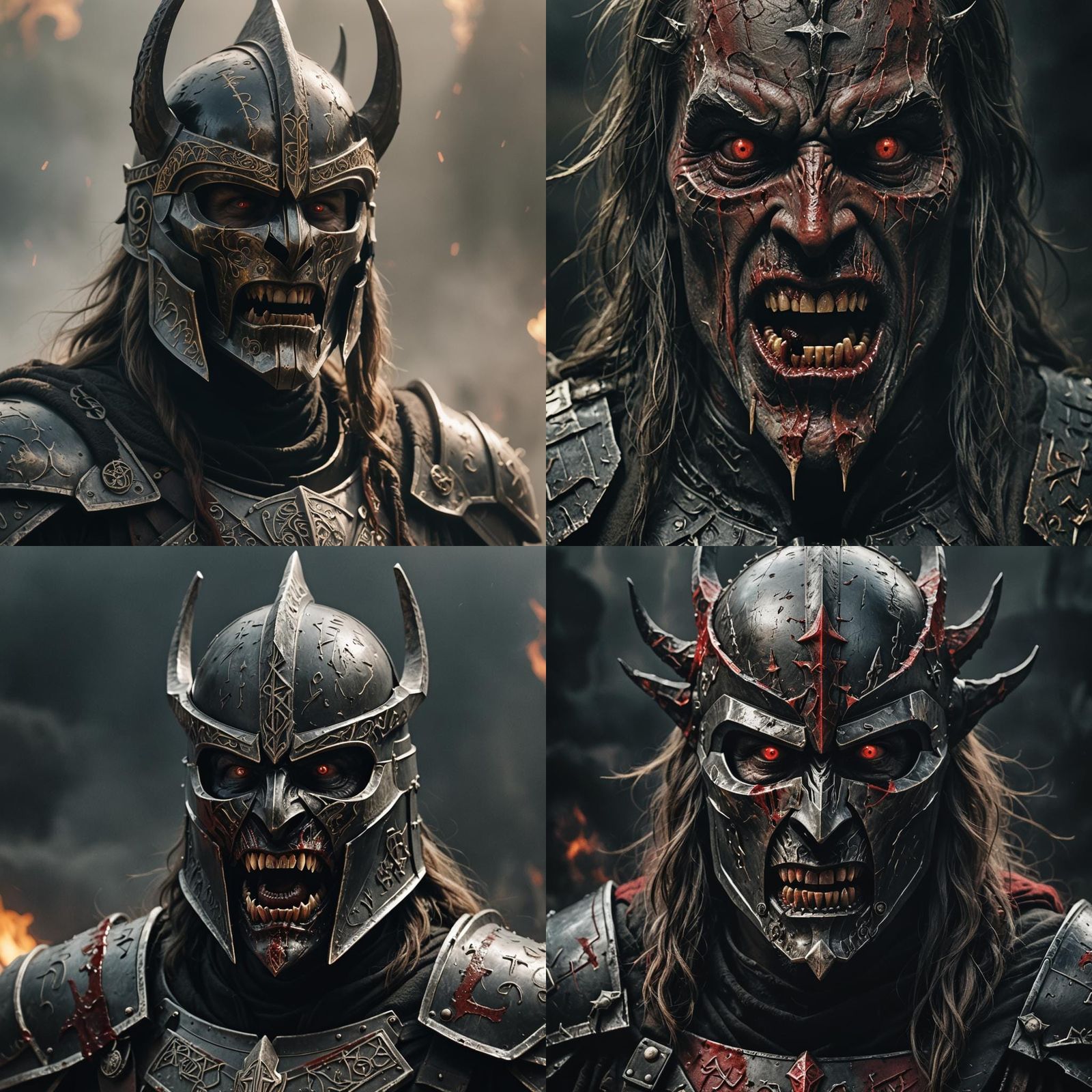 Horrifying Mouth of Sauron with Runes